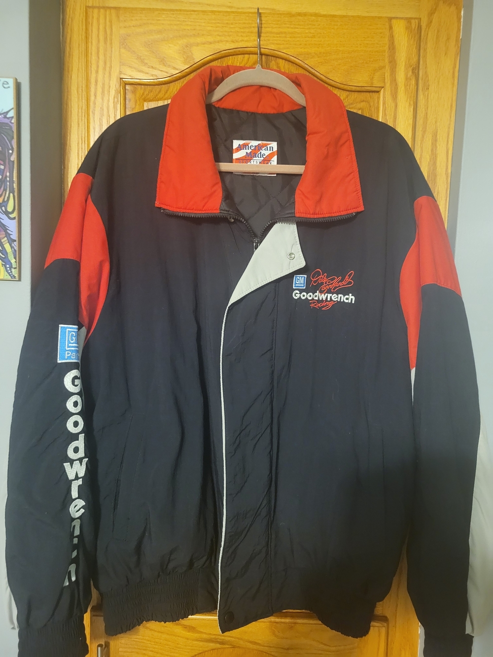Mens Vtg 90s American Made Dale Earnhardt Jacket XL Made In USA NASCAR Racing